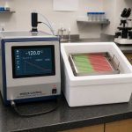 Automated Freezing Machine vs. Styrofoam Box - image shows freezing machine and Styrofoam Box